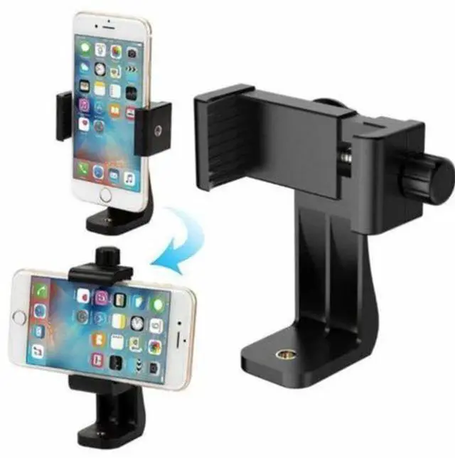 Alt view image 2 of 7 - Smartphone Holder Tripod Adapter Cell Phone Bracket Mount Clip for Selfie Stick