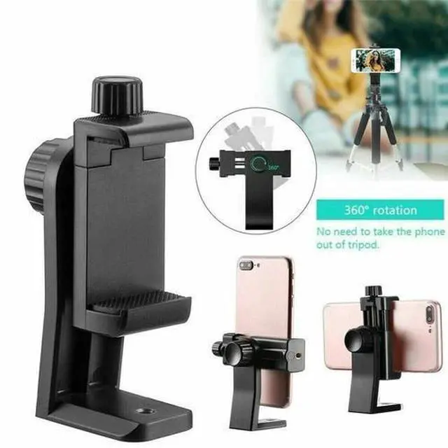 Alt view image 6 of 7 - Smartphone Holder Tripod Adapter Cell Phone Bracket Mount Clip for Selfie Stick