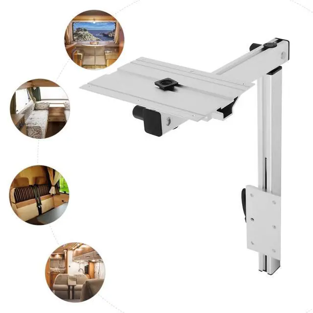 Alt view image 2 of 7 - Adjustable RV Table Leg 360° Swivel For RV, Yachts Aluminum Alloy Space Saving