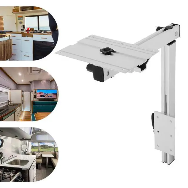 Alt view image 3 of 7 - Adjustable RV Table Leg 360° Swivel For RV, Yachts Aluminum Alloy Space Saving
