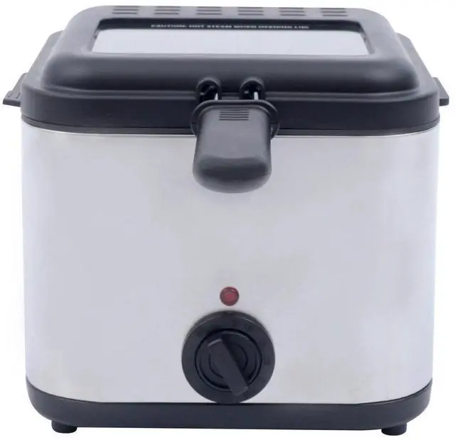 Alt view image 5 of 7 - Electric Deep Fryer With Basket Small Fryer Stainless Steel Fish Fryer 1KW 2.5L