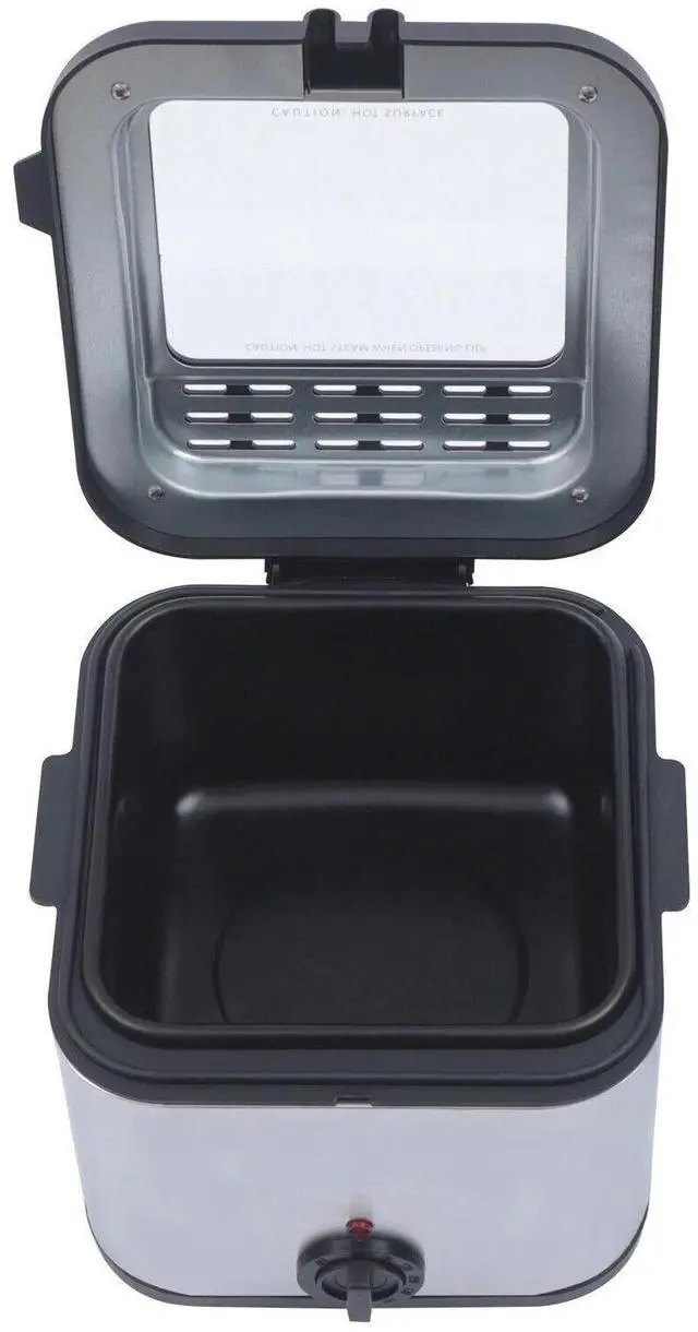 Alt view image 4 of 7 - Electric Deep Fryer With Basket Small Fryer Stainless Steel Fish Fryer 1KW 2.5L