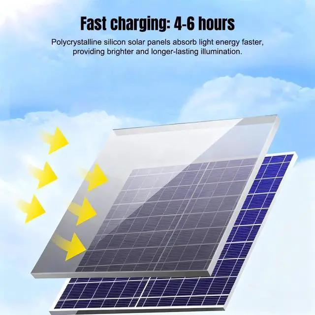 Alt view image 7 of 7 - Commercial 1000000LM LED Outdoor Dusk to Dawn Solar Street Light Road Area Lamp