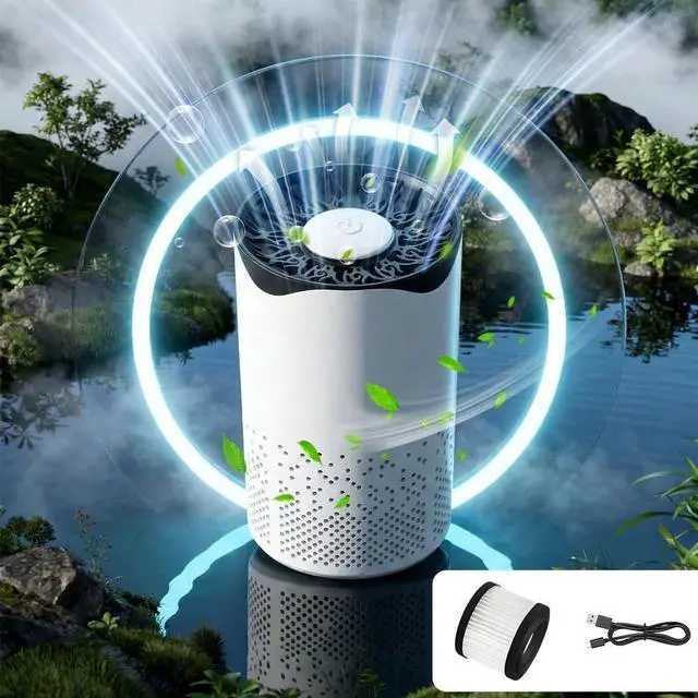 Main image of Air Purifier High Efficiency Smoke Dust Removal USB Powered Mini Air Cleaner
