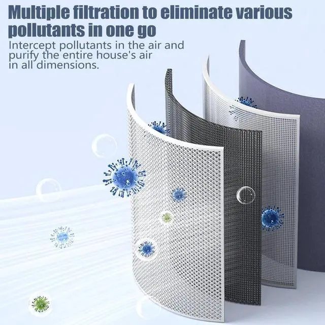 Alt view image 3 of 7 - Mini Air Purifier Uses Negative Ion Technology W/Filter Dust Bacteria Particles