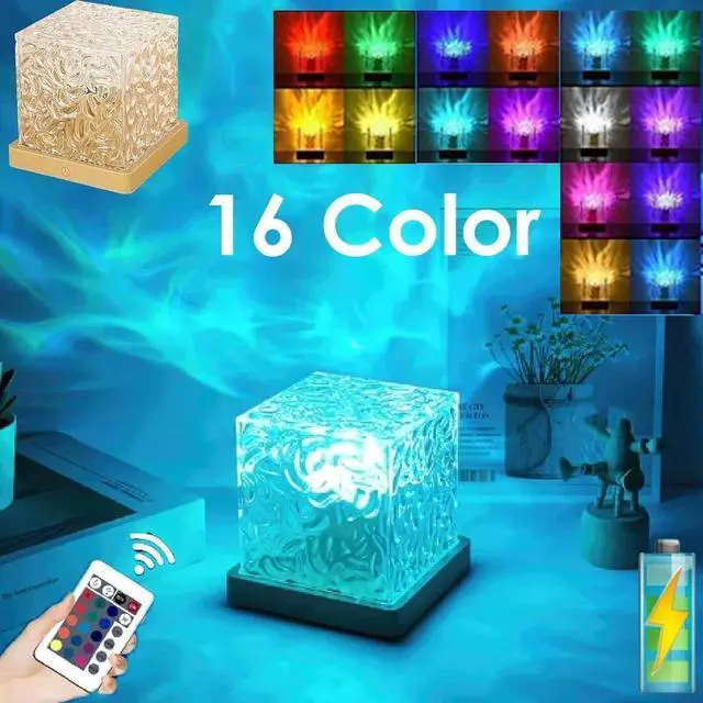 Main image of 16 Colors LED Night Light Ocean Wave Projector Lamp Aurora Bedroom Decoration