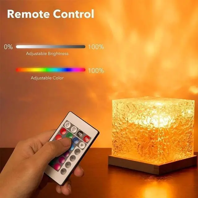 Alt view image 2 of 7 - 16 Colors LED Night Light Ocean Wave Projector Lamp Aurora Bedroom Decoration