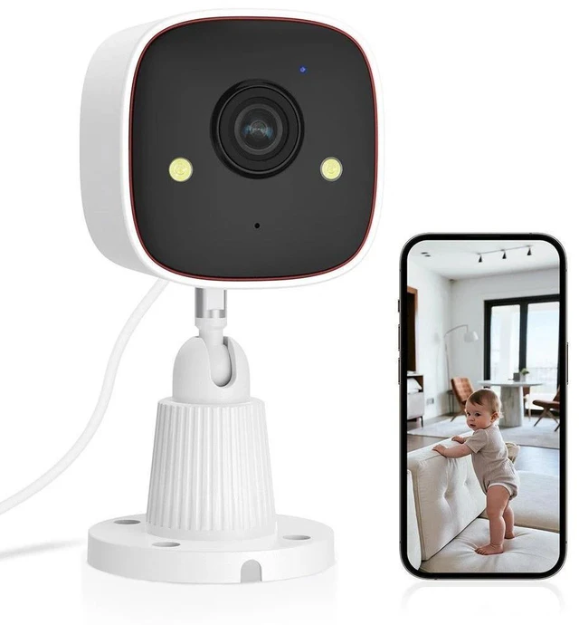 Main image of 3MP WiFi Wireless Indoor Home Security Camera Night Vision Baby Pet Monitor