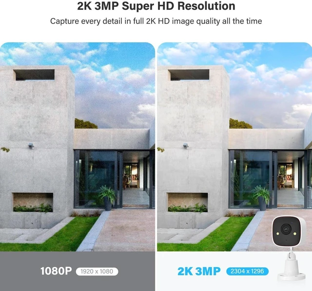 Alt view image 5 of 7 - 3MP WiFi Wireless Indoor Home Security Camera Night Vision Baby Pet Monitor