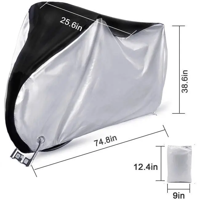 Alt view image 4 of 7 - All-Weather Waterproof Bike Cover - Outdoor UV Protection for Mountain Bicycles