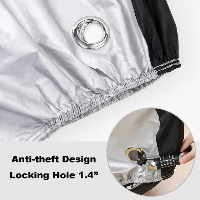 Alt view image 3 of 7 - All-Weather Waterproof Bike Cover - Outdoor UV Protection for Mountain Bicycles