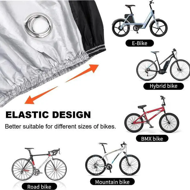 Alt view image 5 of 7 - All-Weather Waterproof Bike Cover - Outdoor UV Protection for Mountain Bicycles