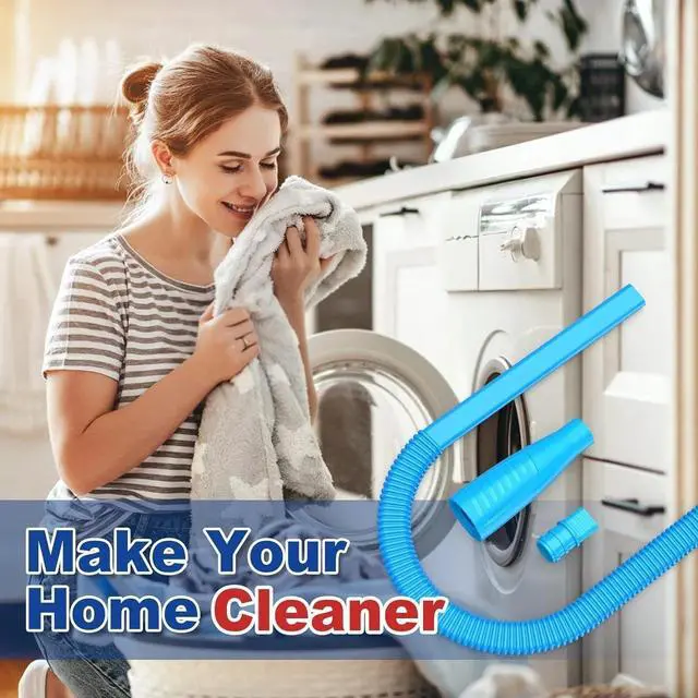 Alt view image 3 of 7 - Dryer Vent Cleaner Kit Vacuum Attachment Hose with Lint Remover Cleaning Brush