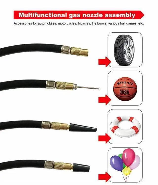 Alt view image 7 of 7 - Heavy Duty 12V Portable 150PSI Car Tyre Auto Tire Inflator Pump Air Compressor