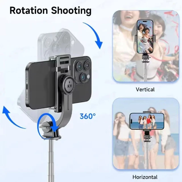 Alt view image 3 of 7 - Phone Selfie Stick Travel Tripod Wireless Remote Extendable for iPhone/Android