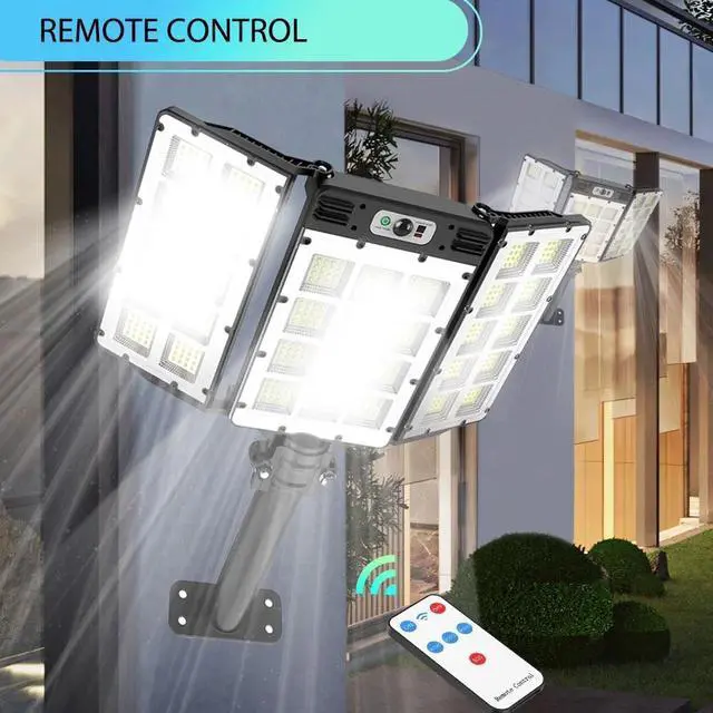 Alt view image 3 of 7 - Outdoor Solar Street Light Motion Sensor Lamp Commercial Dusk To Dawn Road Lamp