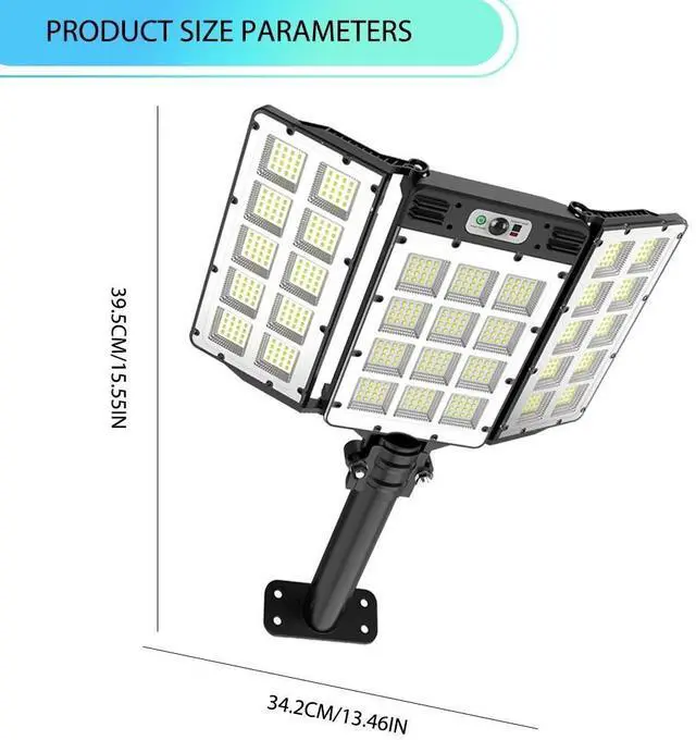 Alt view image 7 of 7 - Outdoor Solar Street Light Motion Sensor Lamp Commercial Dusk To Dawn Road Lamp