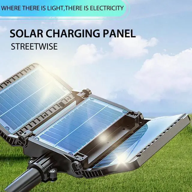 Alt view image 4 of 7 - Outdoor Solar Street Light Motion Sensor Lamp Commercial Dusk To Dawn Road Lamp