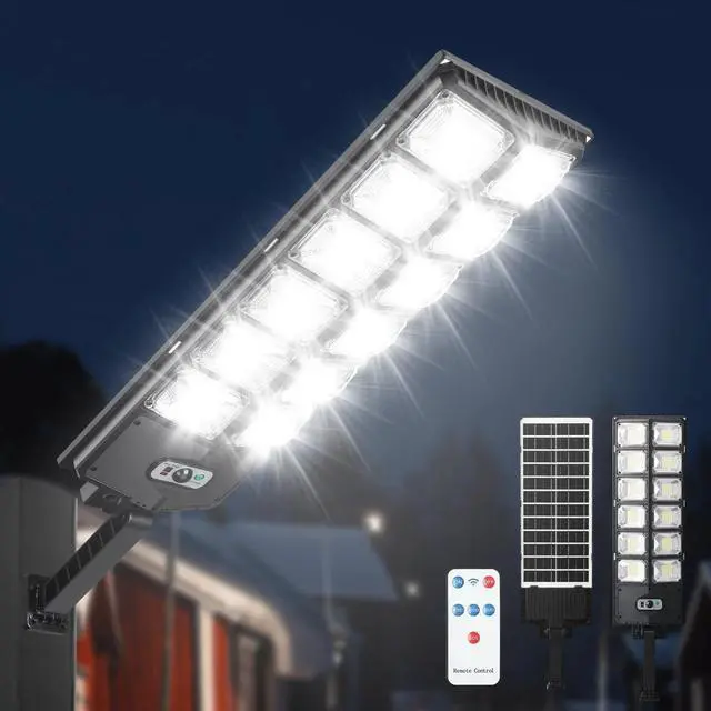 Alt view image 5 of 7 - Commercial Solar Street Light - High Brightness Output for Parking Lot Security