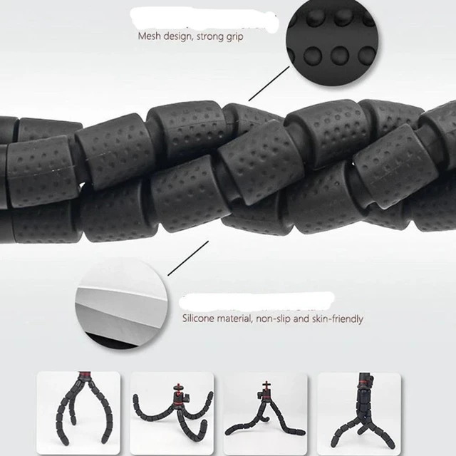 Alt view image 4 of 7 - 360 Rotation Flexible Octopus Tripod for Smartphone/DSLR/Sports Action Camera US