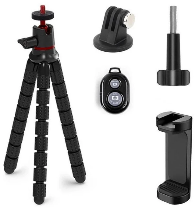 Alt view image 6 of 7 - 360 Rotation Flexible Octopus Tripod for Smartphone/DSLR/Sports Action Camera US