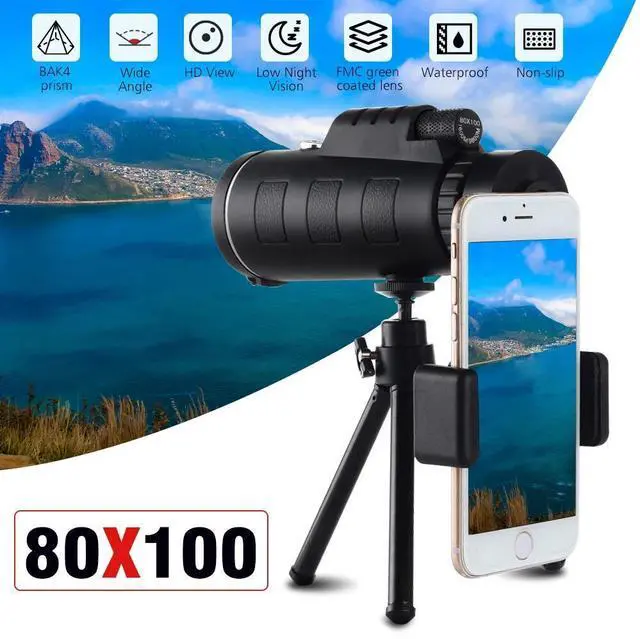 Main image of HD Zoom Monocular Starscope Monocular Telescope BAK4 Outdoor Day / Night Vision