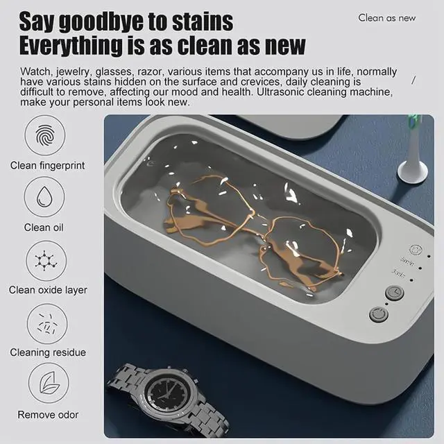 Alt view image 3 of 7 - 500ML Ultrasonic Cleaner Wave Cleaning Jewellery Polishing Machine Tank Timer US