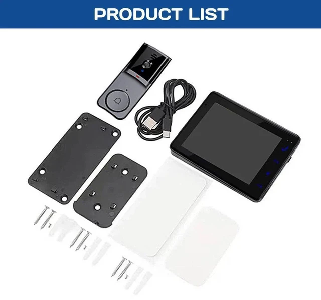 Alt view image 7 of 7 - Front Door Video Peephole Wifi Door Peephole Camera Smart HD Night Vision