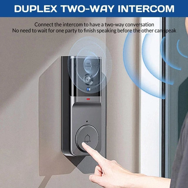 Alt view image 2 of 7 - Front Door Video Peephole Wifi Door Peephole Camera Smart HD Night Vision
