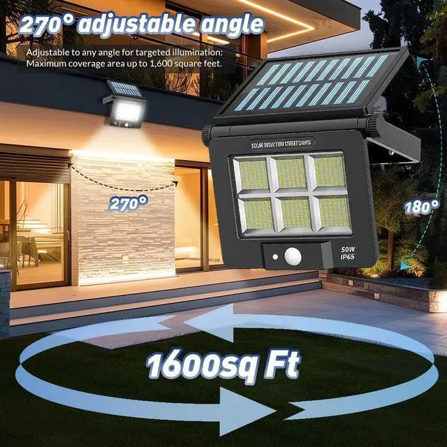 Alt view image 3 of 7 - Super Bright Solar Wall Lights Outdoor Waterproof Wall Mount for Garden Yard