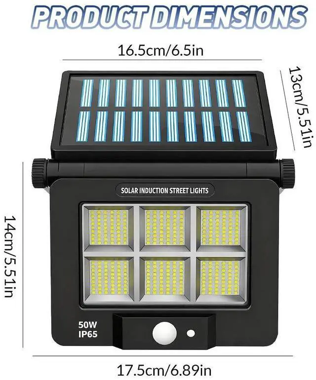 Alt view image 2 of 7 - Super Bright Solar Wall Lights Outdoor Waterproof Wall Mount for Garden Yard