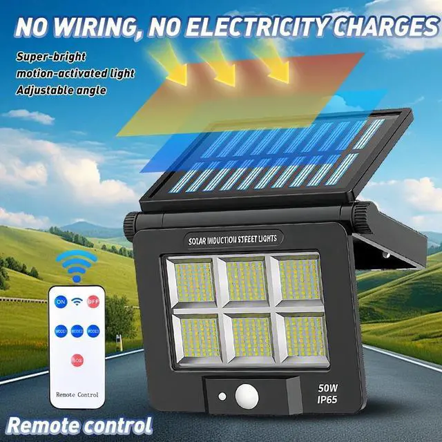 Alt view image 4 of 7 - Super Bright Solar Wall Lights Outdoor Waterproof Wall Mount for Garden Yard