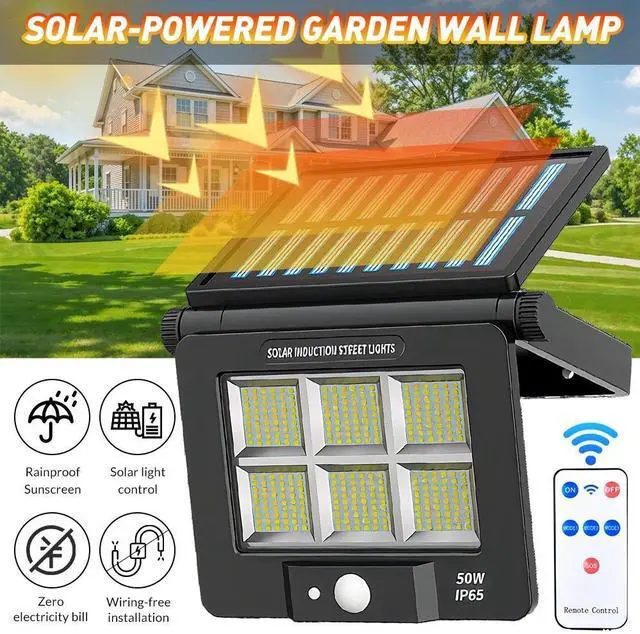Main image of Super Bright Solar Wall Lights Outdoor Waterproof Wall Mount for Garden Yard