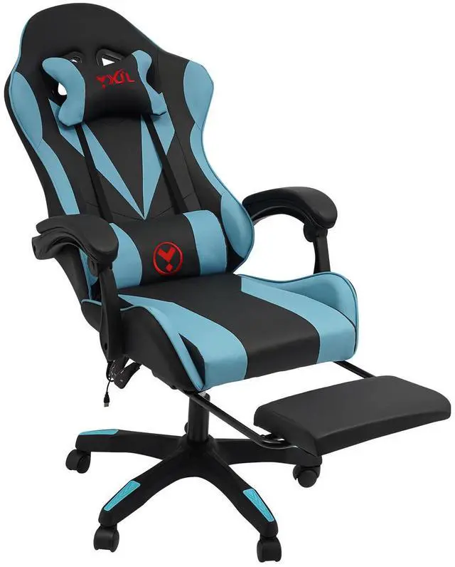 Main image of Gaming Chair Ergonomic Gaming Chair for Adults with Footrest & Lumbar Pillow