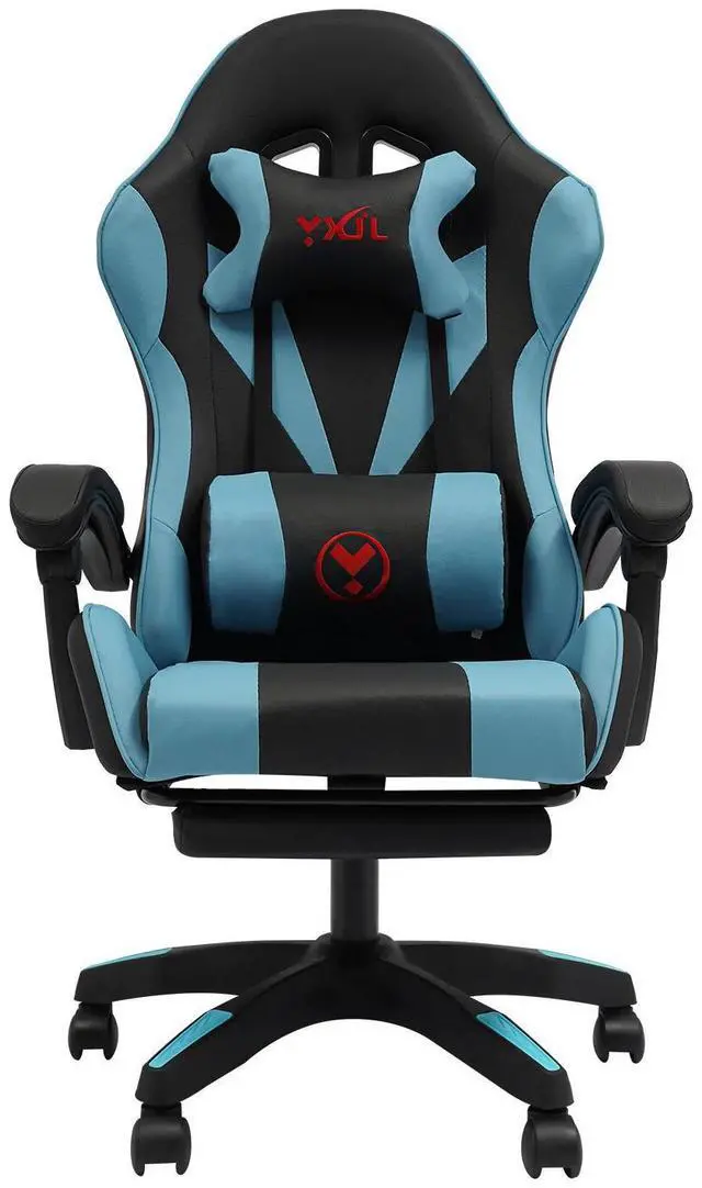 Alt view image 4 of 7 - Gaming Chair Ergonomic Gaming Chair for Adults with Footrest & Lumbar Pillow