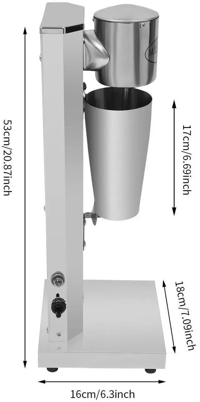 Alt view image 2 of 7 - Milkshake Drink Mixer Machine Blender Stand Stainless For Coffee Milk Tea shop