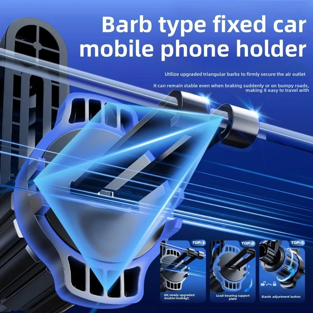 Alt view image 3 of 7 - 2 in 1 Universal Magnetic Air Vent Car Mount Dashboard Mobile Phone Holder Truck
