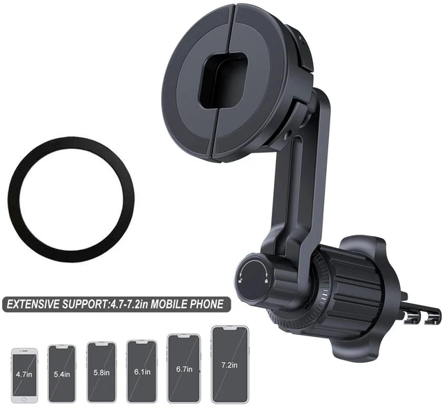 Alt view image 7 of 7 - 2 in 1 Universal Magnetic Air Vent Car Mount Dashboard Mobile Phone Holder Truck