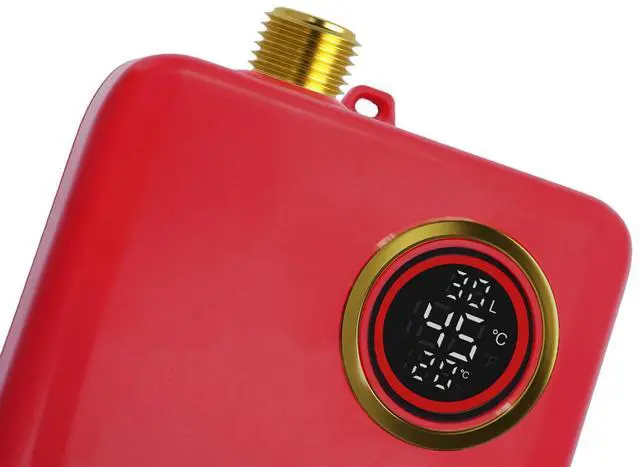 Alt view image 4 of 7 - Electric Tankless Water Heater Portable Instant Hot Shower Kitchen Heater 3000W