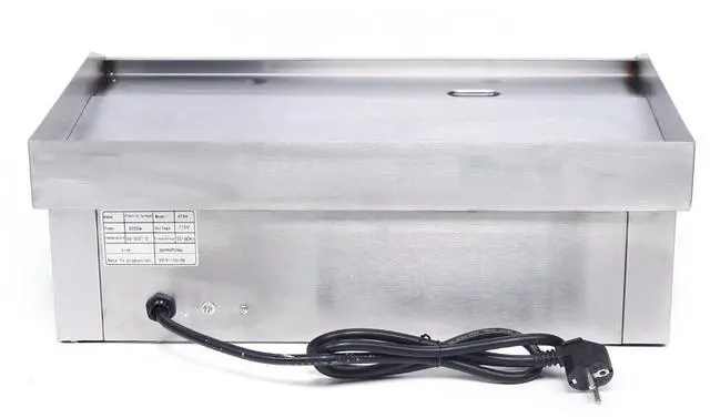 Alt view image 5 of 7 - 3000W Electric Griddle Portable Flat Top Outdoor Cooking BBQ Grill Table Stove