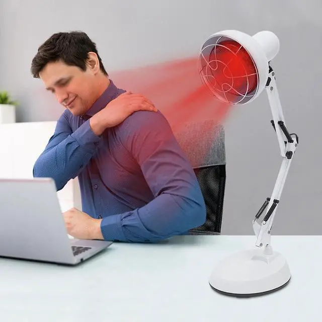 Alt view image 4 of 7 - Infrared Lamp, Near Infrared Red Light Therapy Heat Lamp with Stand for Relieve