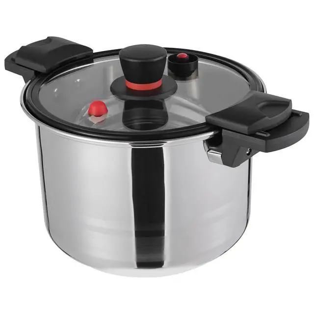 Alt view image 5 of 7 - Pressure Pot, Pressure Cooker, 201 Stainless Steel Pressure Pot US NEW