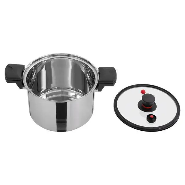 Alt view image 7 of 7 - Pressure Pot, Pressure Cooker, 201 Stainless Steel Pressure Pot US NEW