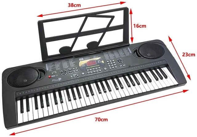 Alt view image 3 of 7 - 61 Key Music Electronic Keyboard Electric Digital Piano Organ Kids Xmas Gift