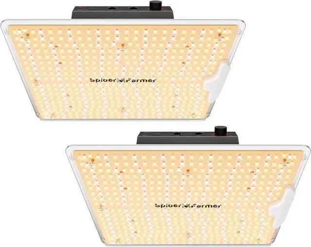 Main image of Spider Farmer 2025 New SF1000D 2Pack LED Grow Light with Samsung LM301B Diodes Deeper Penetration & IR Lights Full Spectrum Growing Lamps for Indoor Plants Seedlings Vegetables Flowers 2x4 Grow Tent