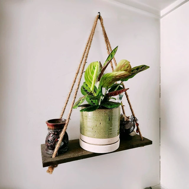 Alt view image 6 of 6 - HERDUK 6 Inch Plant Pots, Ceramic Planter Pot with Drainage Hole & Saucer, Indoor/Outdoor Cylinder Round Planter Pot, Green & Beige