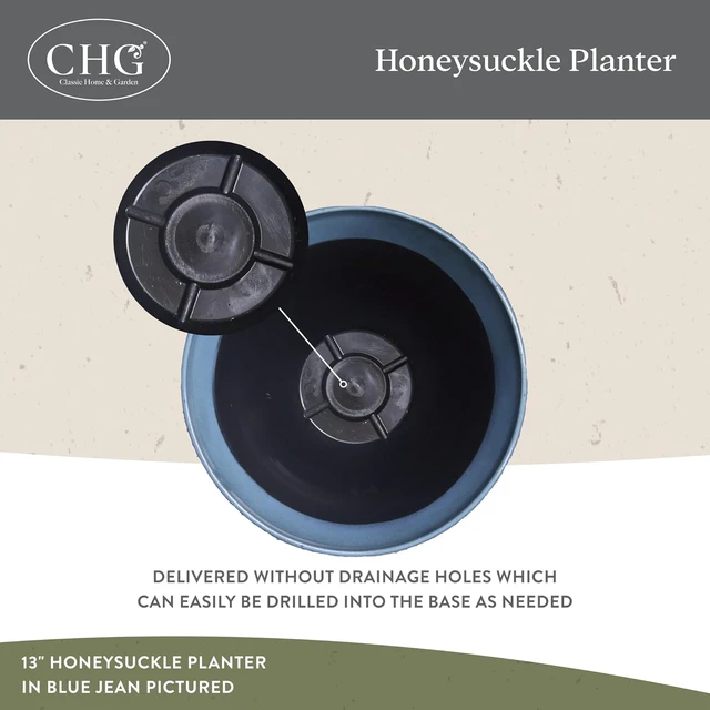 Alt view image 3 of 7 - 15" Honeysuckle Planter in Fossil