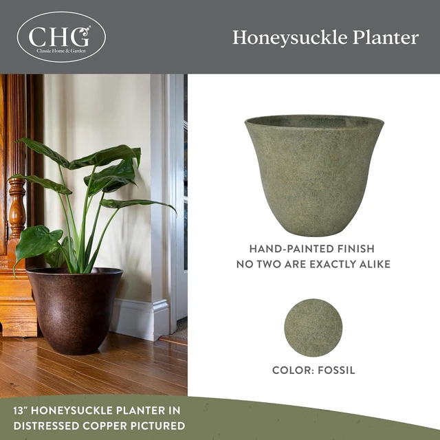 Alt view image 2 of 7 - 15" Honeysuckle Planter in Fossil
