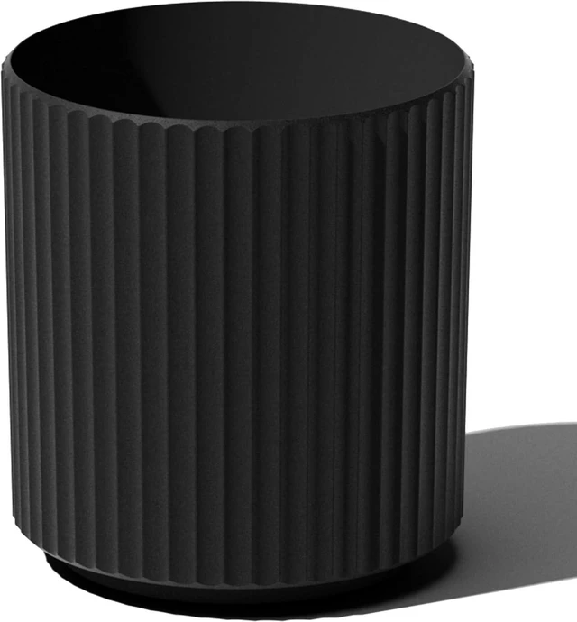 Main image of Veradek Demi Series Round Planter for Porch, Patio, Backyard | Durable Plastic-Concrete Material | Modern Décor for Tall Plants, Flowers