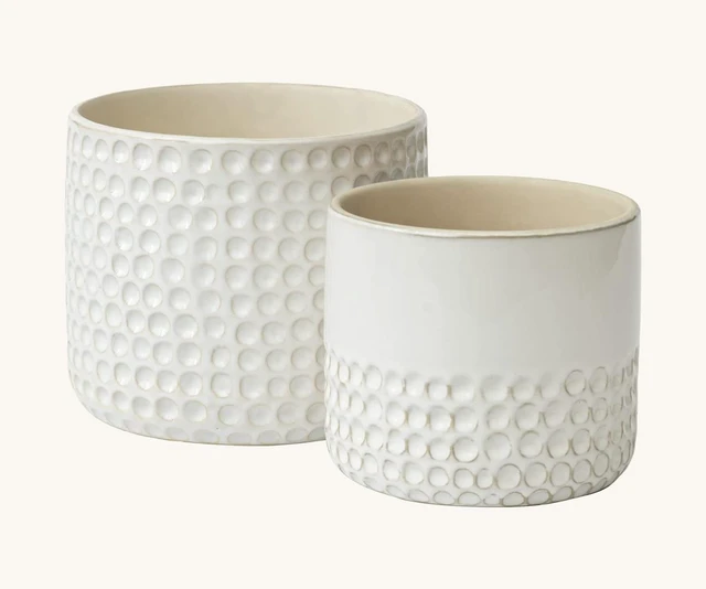 Alt view image 6 of 6 - LA JOLIE MUSE Ceramic Plant Pots, Flower Pots for Indoor Plants, Set of 2
